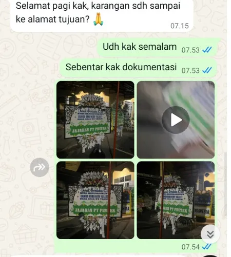 Pengiriman Papan Bunga Selamat Terminal Kampung Rambutan