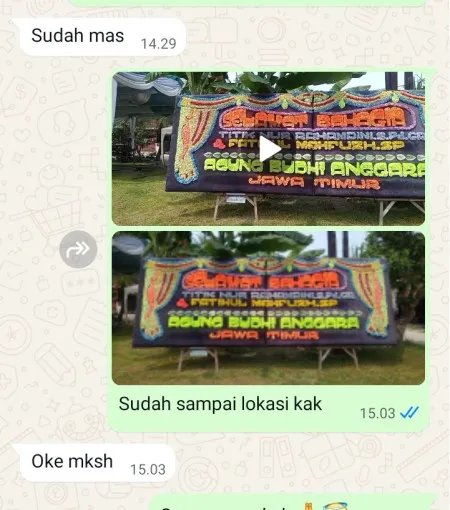 Pengiriman Papan Bunga Terminal Kampung Rambutan